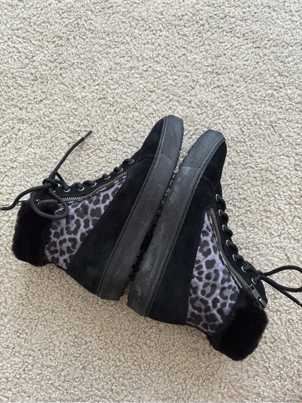 Women's Black Ankle Boots - Picture 7 of 9
